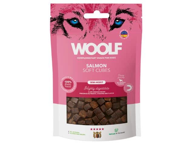 Woolf Soft Cubes Laks, 100g