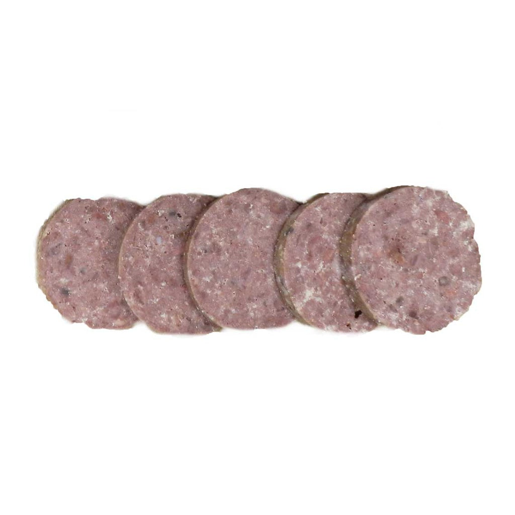 Godbidspølse til hunde, skærefast, 400 g. eller 800 g., med okse