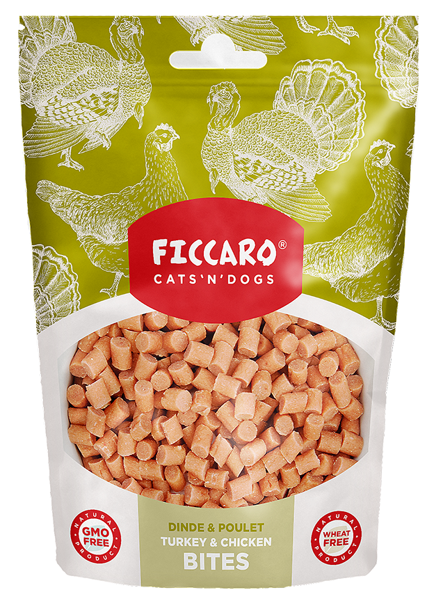 Mini godbidder(Bites) med kalkun og kylling