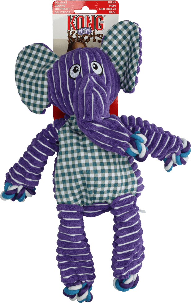 KONG Knots Twists Elefant hundelegetøj - medium/large
