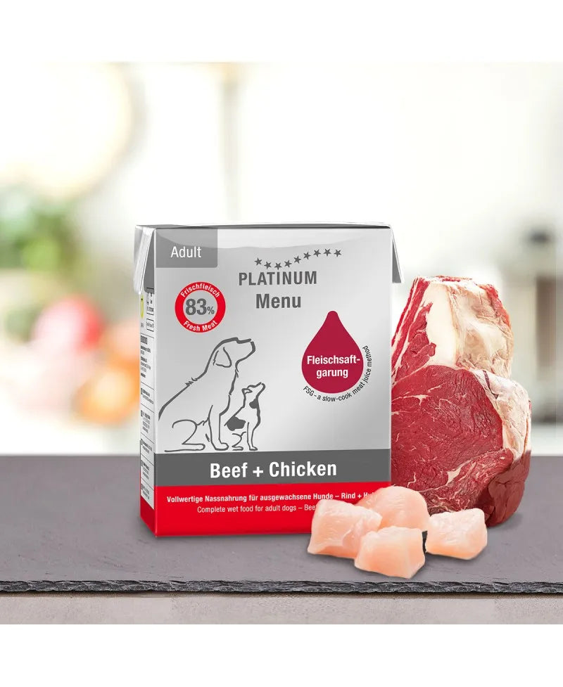Stor Menu Okse og Kylling 375g - vådfoder