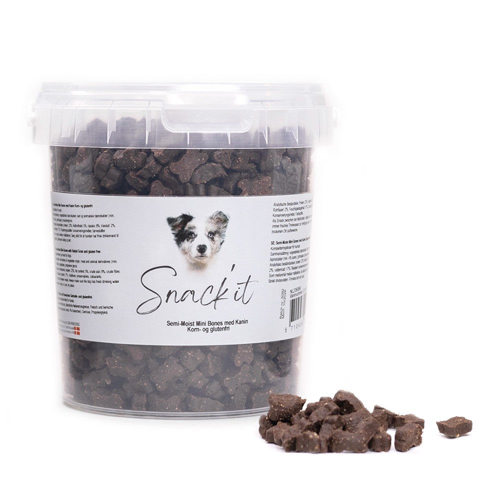 Semi Moist mini bones m. kanin - 500 g.