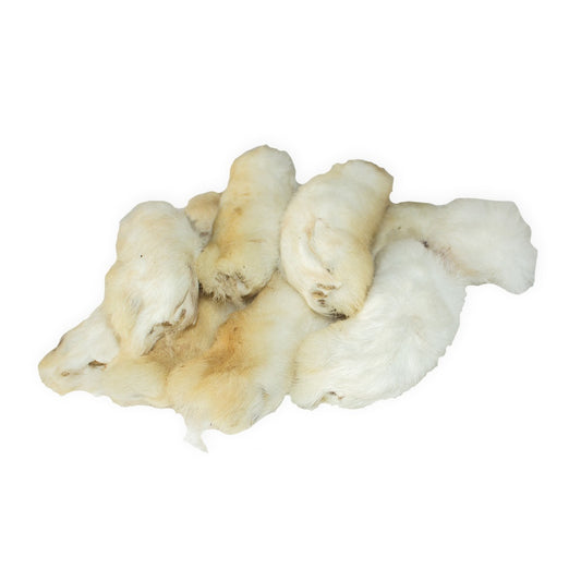 Kaninpoter med pels - tørret tyggesnack