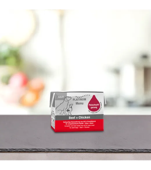 Lille Menu Okse og Kylling 90g - vådfoder