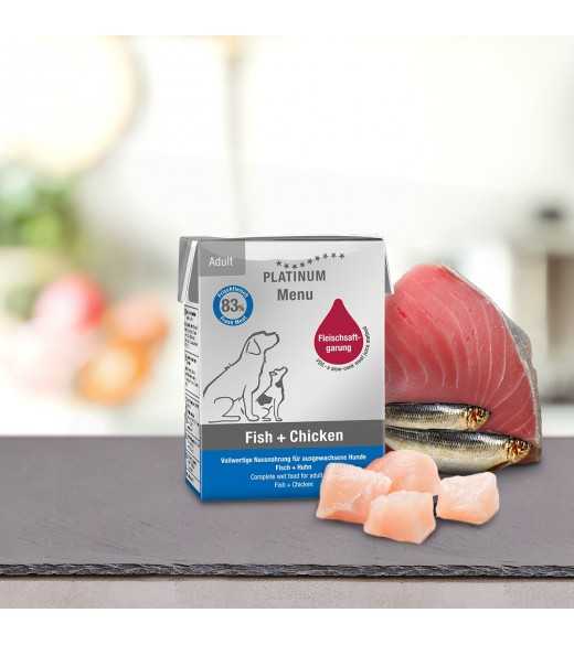 Mellem Menu Fisk og Kylling 185g - vådfoder