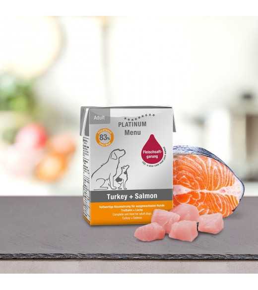 Mellem Menu Kalkun og Laks 185g - vådfoder