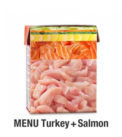 Mellem Menu Kalkun og Laks 185g - vådfoder