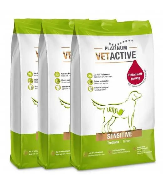 Platinum Vetactive Sensitiv – Hundefoder - 5, 10 eller 15 kg.