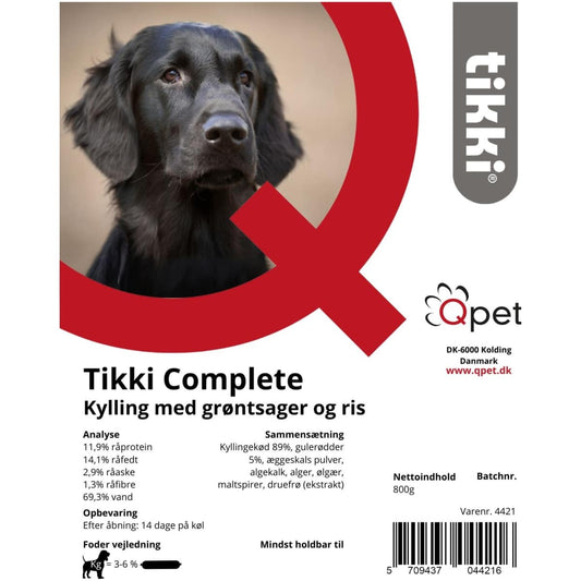 Tikki Complete Kylling med grøntsager og ris 800g