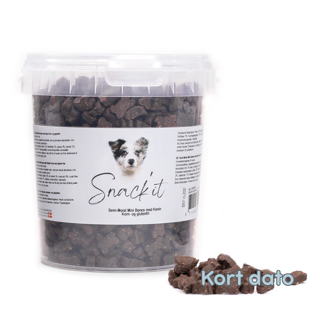 Semi Moist mini bones m. kanin - 500 g.