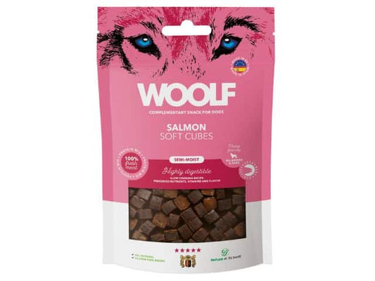Woolf Soft Cubes Laks, 100g