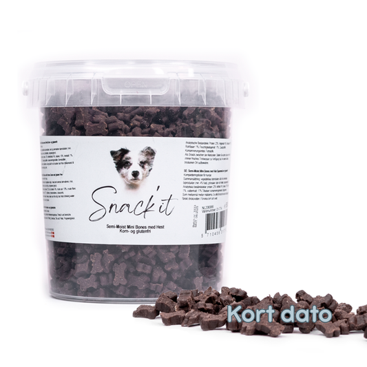 Semi Moist mini bones m. hest - 500 g.