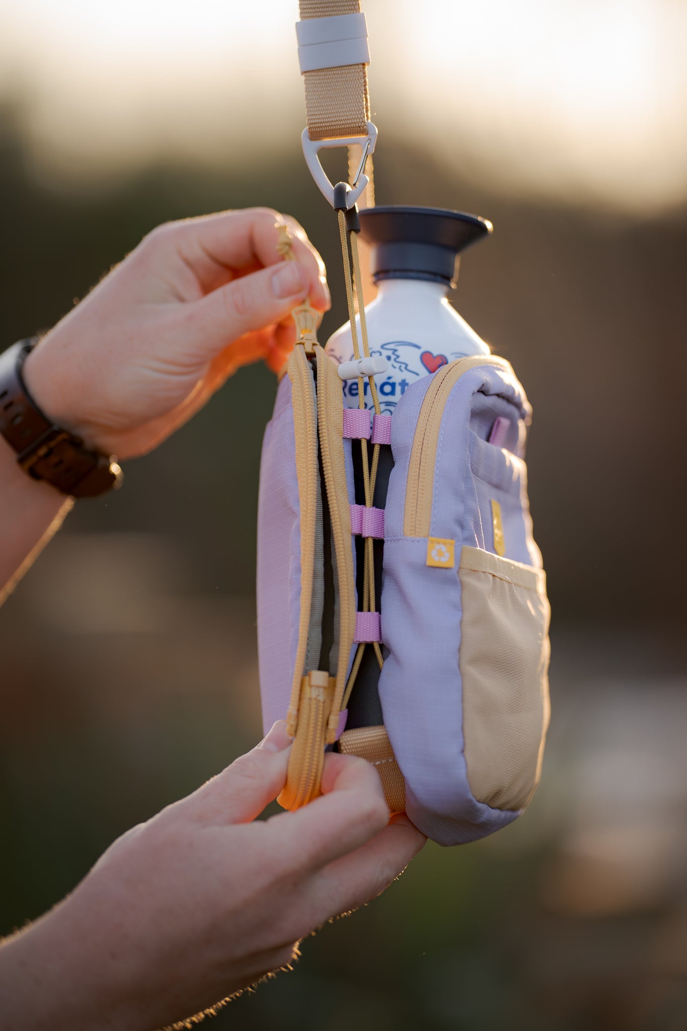 Hydration Shoulder Bag Lavender Mix - Godbidstaske