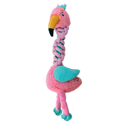 KONG Knots Twists Flamingo hundelegetøj - small/medium