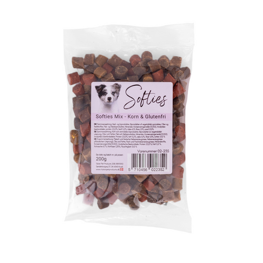 Softies Mix – korn- & glutenfri hundegodbidder 200g