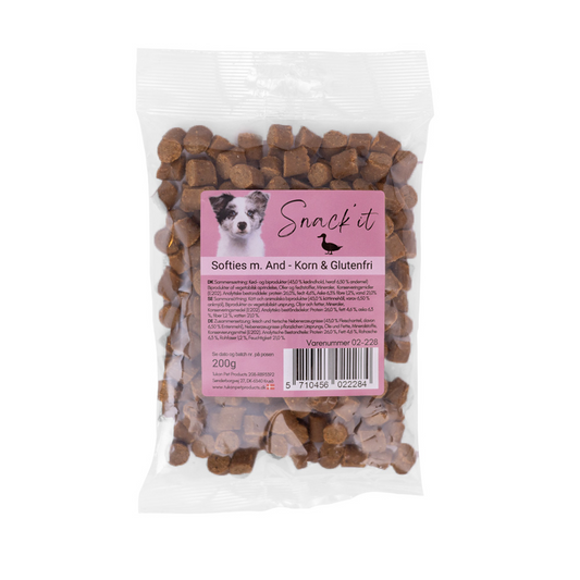 Softies med and – korn- & glutenfri hundegodbidder 200g