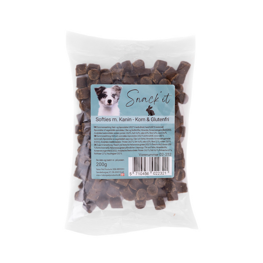 Softies med kanin – korn- & glutenfri hundegodbidder 200g