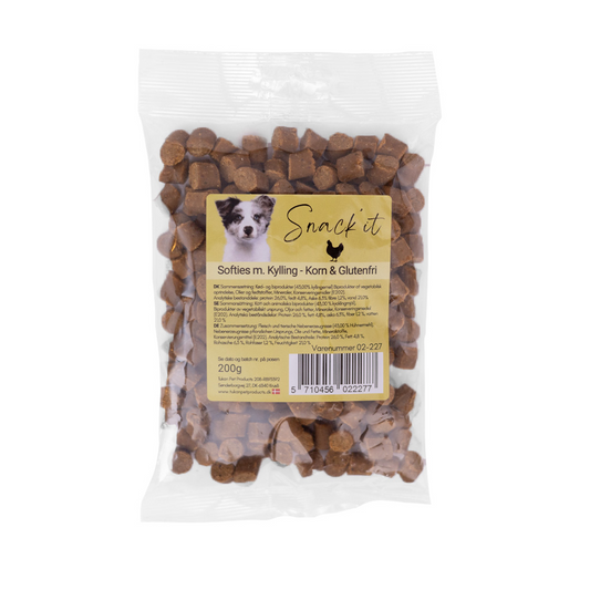 Softies med kylling – korn- & glutenfri hundegodbidder 200g