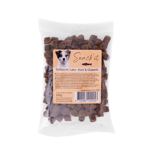 Softies med laks – korn- & glutenfri hundegodbidder 200g