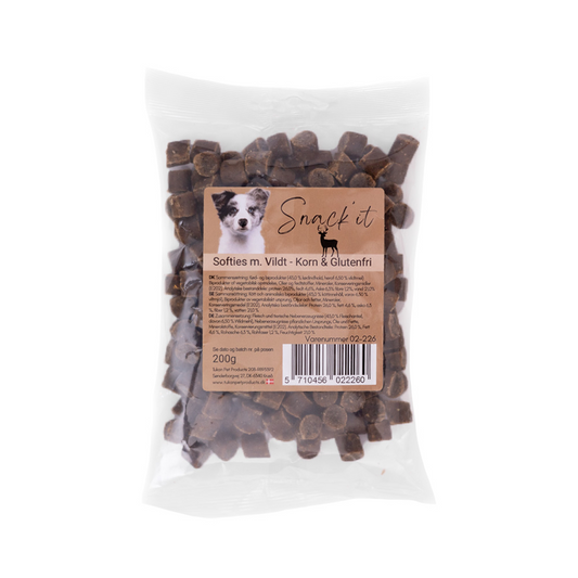 Softies med vildt – korn- & glutenfri hundegodbidder 200g
