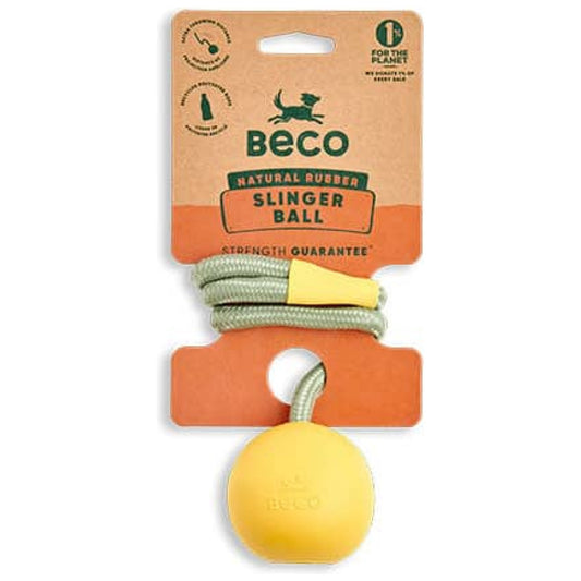 Beco bold med snor i original emballage – naturlig gummi og genanvendt snor