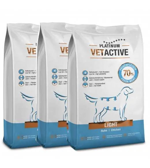 Platinum Vetactive Light – Hundefoder - 5, 10 eller 15 kg.