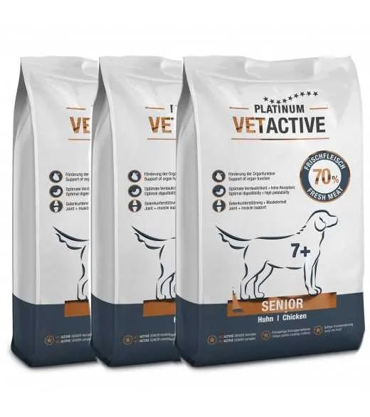 Platinum Vetactive Senior – Hundefoder - 5, 10 eller 15 kg.