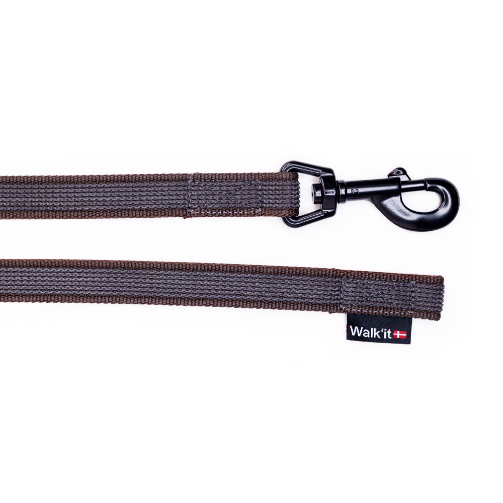 Walkit anti slip sporline uden håndtag i brun 2 meter