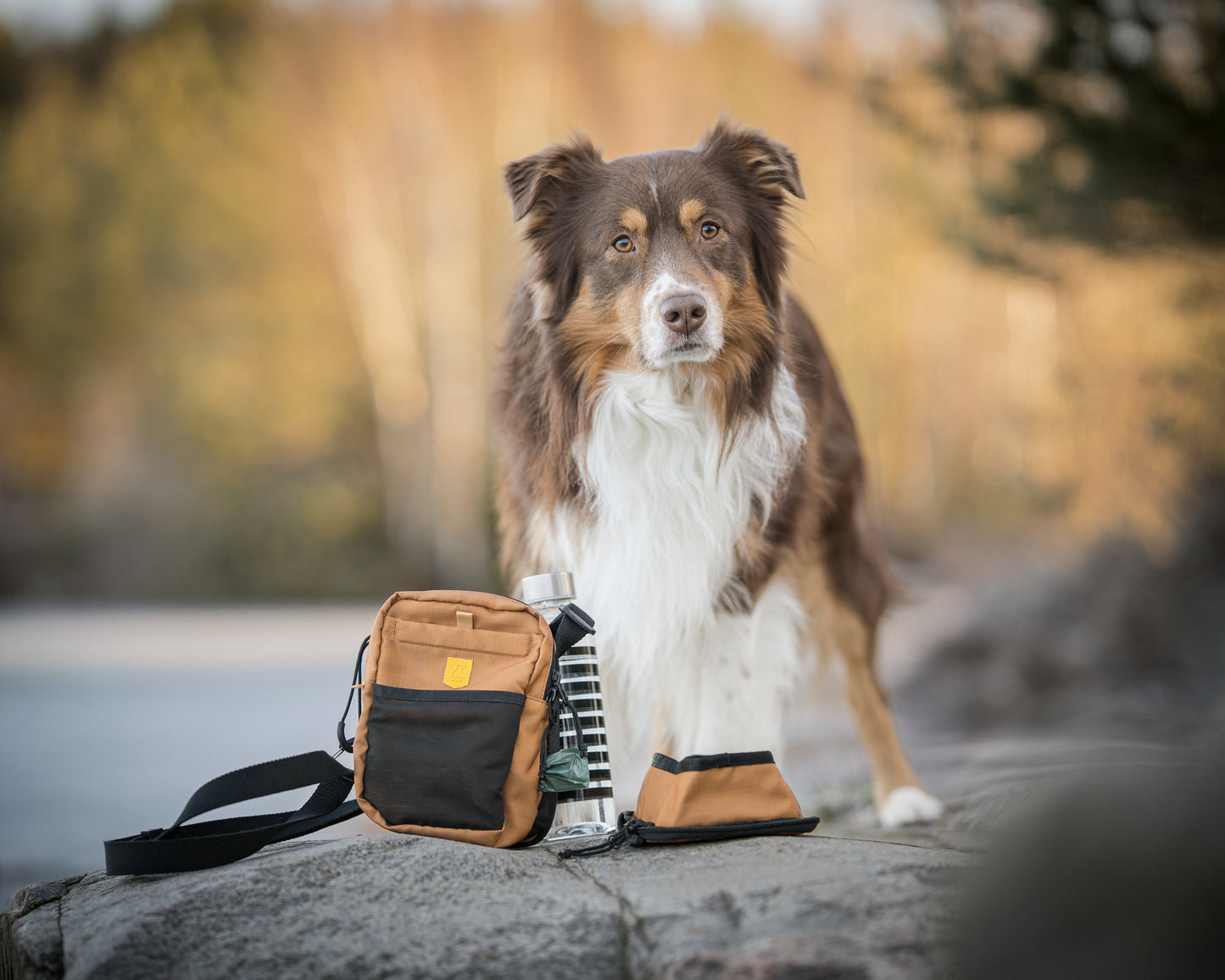 Hydration Shoulder Bag Wood Brown Mix - Godbidstaske
