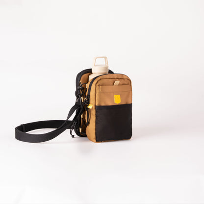 Hydration Shoulder Bag Wood Brown Mix - Godbidstaske