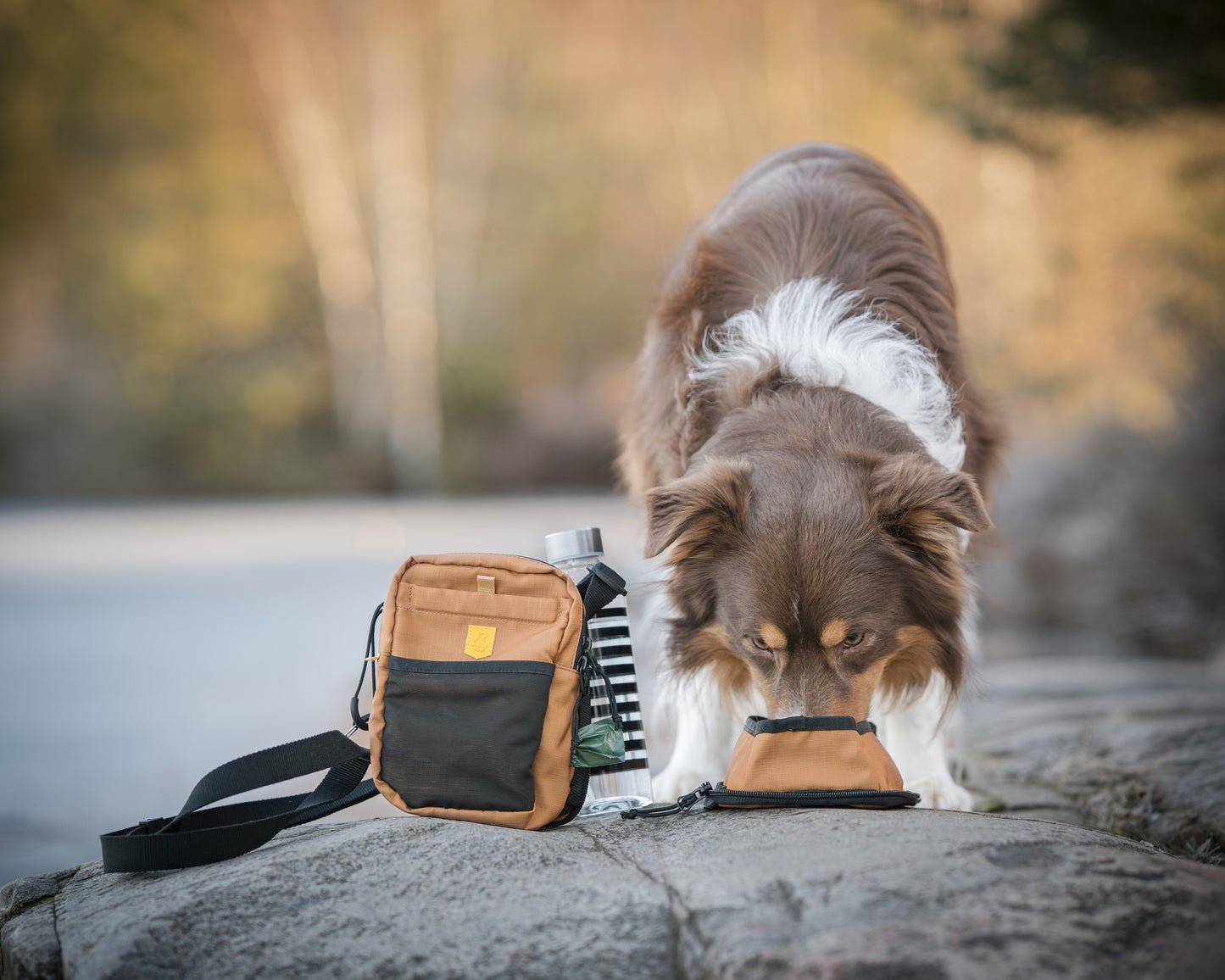 Hydration Shoulder Bag Wood Brown Mix - Godbidstaske